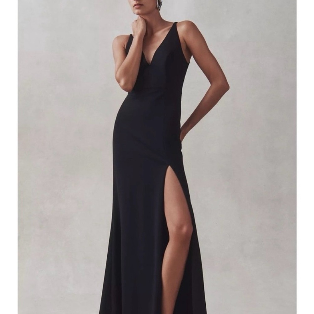BHLDN Stella Sleeveless black gown sz Large NWT